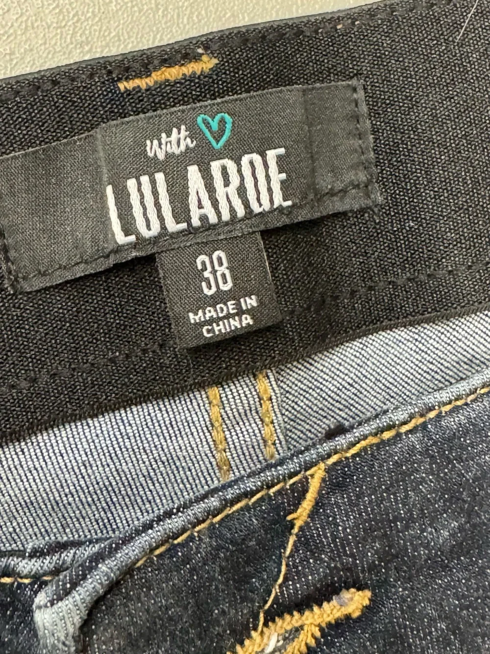 LuLaRoe Dark Indigo Denim Women's Plus Size Jean Shorts Size 38 / 18